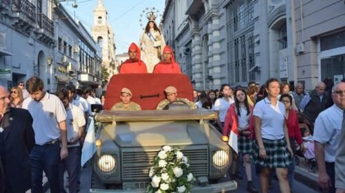 Dispositivo de tránsito por la procesión en honor a Nuestra Señora de la Merced