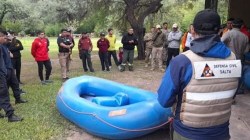 Profesionales de seguridad fueron capacitados en búsqueda y rescate de personas en aguas rápidas