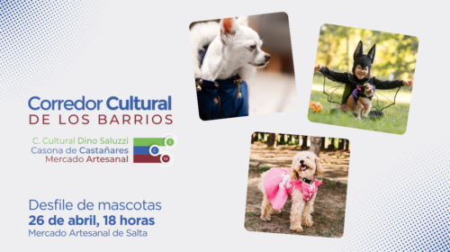 Corredor Cultural de los barrios: habrá un desfile de mascotas en el Mercado Artesanal