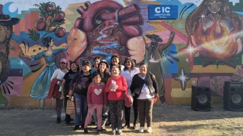 Emiliano Durand inauguró el mural ‘Comunidad popular’ en el CIC de Constitución