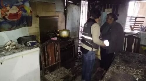 Provincia articuló la asistencia a familia capitalina afectada por un incendio