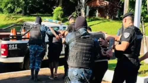 Detienen a tres brasileños con antecedentes por narcotráfico en la frontera de Misiones.