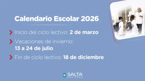 Educación confirmó el Calendario Escolar 2026: el ciclo lectivo iniciará el 2 de marzo