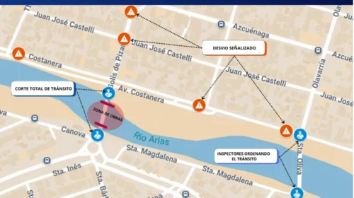 Clausuran el puente de Santa Lucía y montan desvíos por daños estructurales