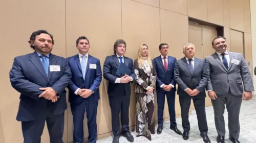 Sáenz participó en la apertura de Argentina Week en Nueva York junto al presidente Milei