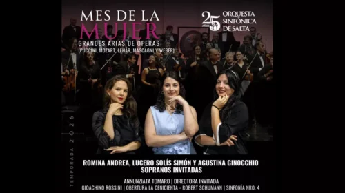 La Orquesta Sinfónica de Salta celebrará el Mes de la Mujer con un concierto especial