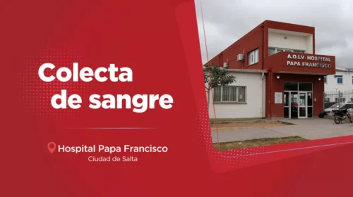 Realizan colecta de sangre O positivo en el hospital Papa Francisco