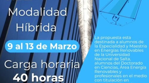 Curso de Posgrado en “Sistemas de Concentración Solar”