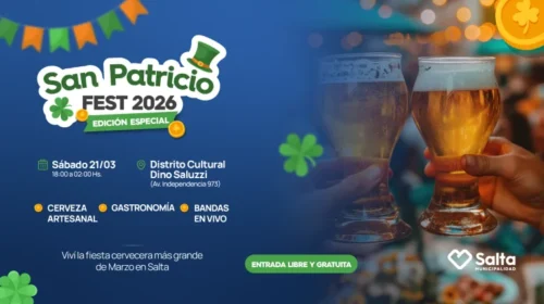Salta celebra San Patricio con cerveza, música y gastronomía en el Dino Saluzzi