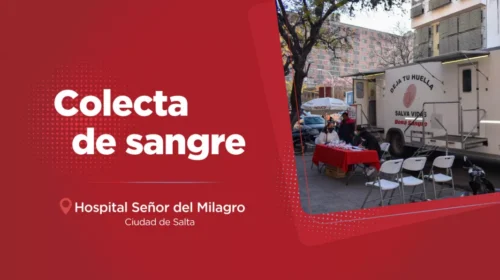 Hoy se realizará una colecta de sangre en el hospital Señor del Milagro