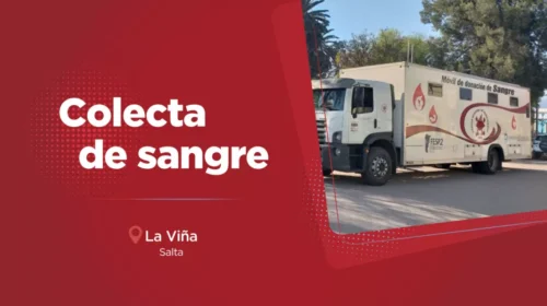 Colecta de sangre del grupo O positivo en La Viña