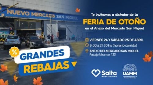 Comenzó la Feria de Otoño en el anexo del mercado San Miguel