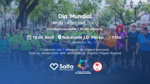 Caminata saludable y solidaria por el Día Mundial de la Actividad Física