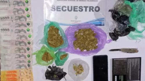 Denuncias Web: detenido y secuestro de más de 460 dosis de droga en Cafayate