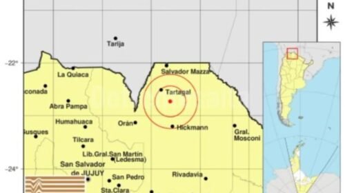 Sismo de 4.1 sacudió Tartagal esta mañana