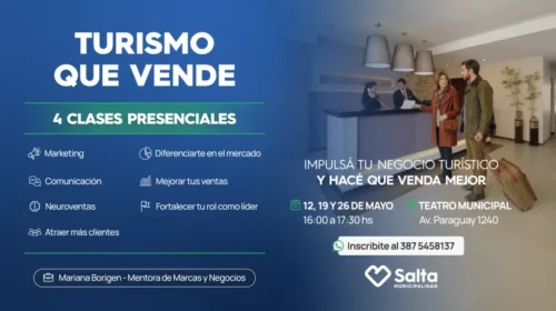 Lanzan “Turismo que Vende”, un programa gratuito para potenciar al sector en Salta