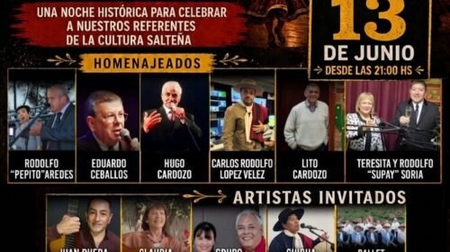 Salta se prepara para una noche histórica: Gran Peña “Homenaje en Vida”