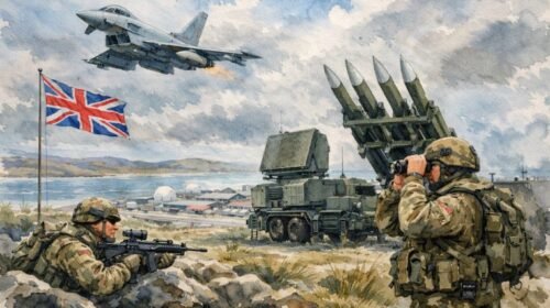 El jefe de la Fuerza Aérea británica afirmó que la defensa de las Islas Malvinas es “innegociable” y la RAF está en máxima alerta