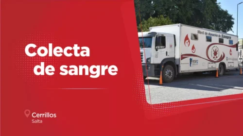 Hoy realizarán una colecta de sangre en Cerrillos