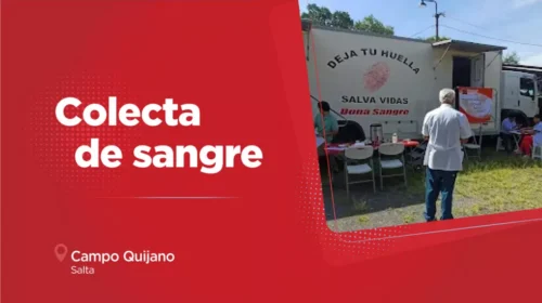 Hoy realizarán una colecta de sangre en Campo Quijano