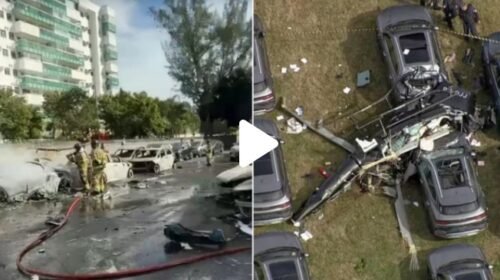 Dos helicópteros chocaron en Río de Janeiro y murieron seis personas
