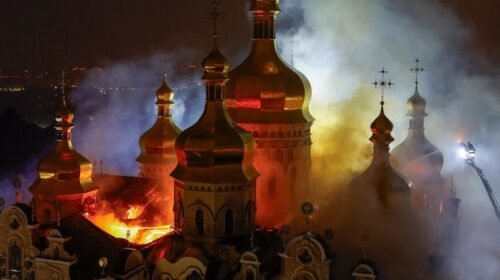 Ataque masivo de Rusia contra Ucrania: Al menos 9 muertos e incendios en la histórica Catedral de la Dormición en Kiev