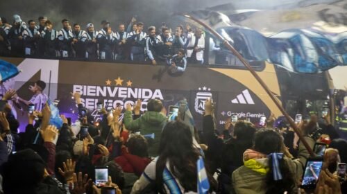 Aterrizó el avión de la Selección Argentina en Ezeiza: recepción protocolar y el afecto de los hinchas