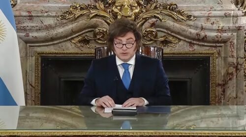 Milei presentó la reforma de la carta orgánica del Banco Central por cadena nacional