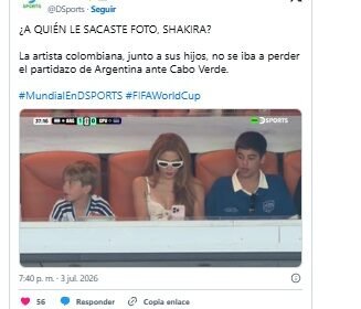 Shakira volvió a aparecer en el partido de Argentina: el detalle en la indumentaria de uno de sus hijos que hizo furor