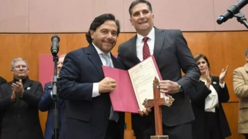 El gobernador Sáenz tomó juramento al nuevo ministro de Seguridad, Nicolás Avellaneda