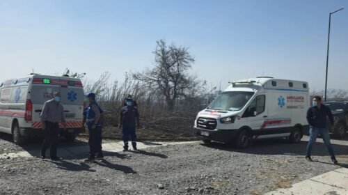 El ministro Mangione supervisó el operativo sanitario del SAMEC por los incendios en la Circunvalación Oeste