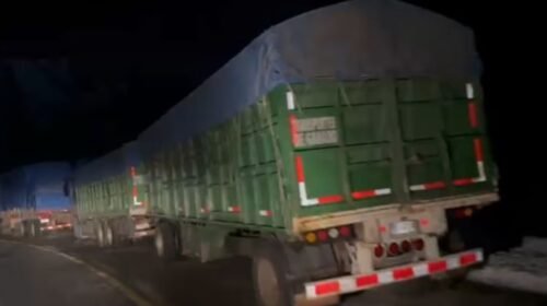 Más de 650 camiones permanecen varados en Neuquén a la espera de cruzar a Chile bajo un intenso frío