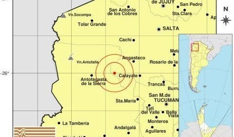 Susto en la mañana: Un sismo superficial se hizo sentir en Cafayate y la región.