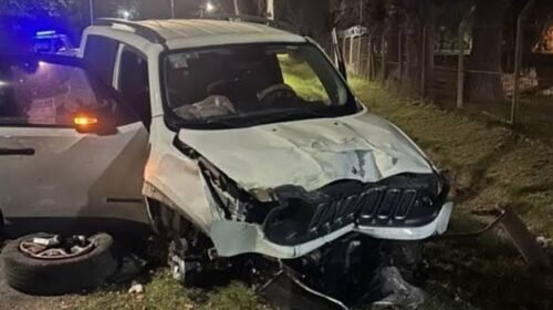 “Estaba medio escabio”: chocó contra un poste tras grabarse manejando a 140 km/h y perder el control