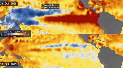 Los satélites de la NASA detectan señales en el océano que prevén un clima extremo por el fenómeno de El Niño